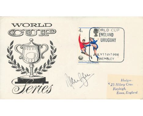 Alan Ball signed World Cup Series vintage FDC PM England Uruguay July 11th, 1996, Wembley. Good condition. All autographs com