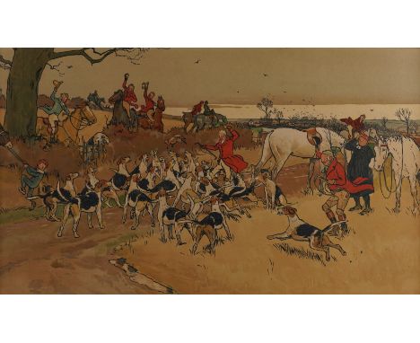 CECIL ALDIN (BRITISH, 1870-1935)Fox hunting (1900)
lithograph
36 x 59cm