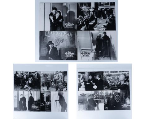 Set of 12 lobby cards for David Lynch's German release of the Elephant Man. All cards are in black and white with images from