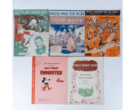 This collection of pre and post-WWII Disney sheet music contains some of the most lovable tunes of all time and two songs inv