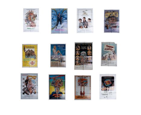 A set of eleven one sheets that features films such as Deal of the Century (1983), Movie Movie (1978), Finders Keepers (1984)
