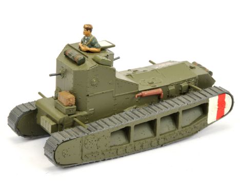 Toy Army Workshop - 'WWI Whippet Tank with Commander - "Rosemary's Baby" - Western Front 1918'. 54mm scale. Condition general