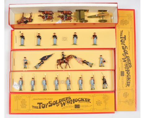 WM Hocker - A Boxed Group of The Mexican-American Wars Sets. Includes 'US Infantry Colors Drums &amp; Officer' No 310, 'US In