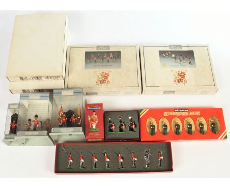 Britains - A Boxed Group of Mixed Figure Sets. Includes: 00127 'Highland Light Infantry, The Scots Guards' with others. Condi