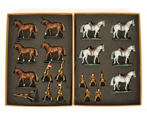 Castlewood Studios - A Pair of WWI British Cavalry Sets. Comprising: Scots Greys &amp; Lancers. 54mm scale. Conditions genera