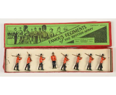 Britains - Set No. 1602 'Duke of Wellington's Regiment (West Riding)', Boxed. 1937 issue from the 'Famous Regiments of The Br