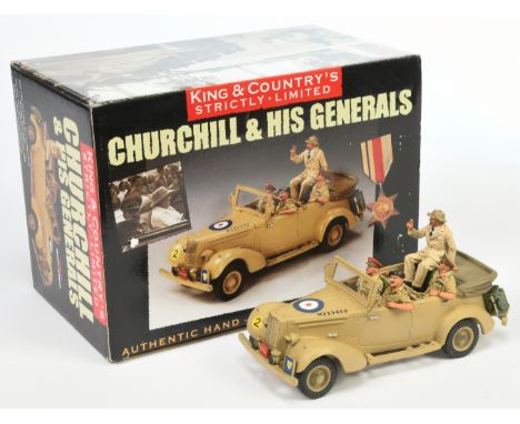 King &amp; Country - "Eighth Army" Series 'Churchill &amp; His Generals' Set EA031(SL). Condition appears Near Mint within Go