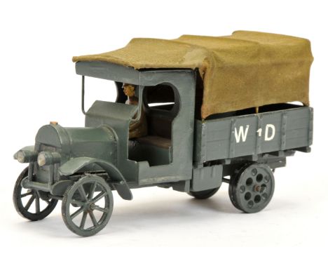 Toy Army Workshop - 'WWI Maudsley Lorry with Canvas Tilt 1914-18'. 54mm scale. Conditions generally appear Excellent overall 