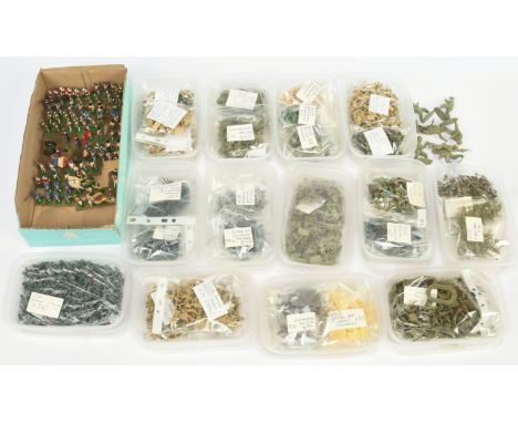 Unknown Makers - A Group of Lead and Plastic Mixed Scale Figures. Includes Napoleonic, World War I with others. Condition app