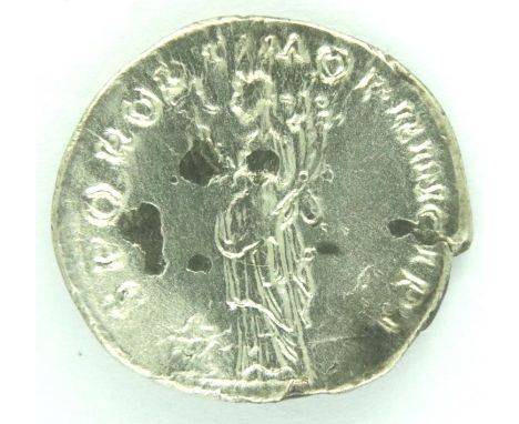 AD98 Roman silver denarius of Emperor Trajan. P&amp;P Group 1 (£14+VAT for the first lot and £1+VAT for subsequent lots) 