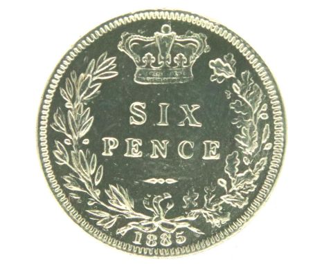 1885 silver sixpence of Queen Victoria. P&amp;P Group 1 (£14+VAT for the first lot and £1+VAT for subsequent lots) 
