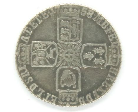 1758 silver sixpence of George II. P&amp;P Group 1 (£14+VAT for the first lot and £1+VAT for subsequent lots) 