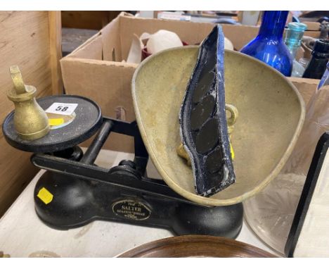 A set of Salter scales and weights
