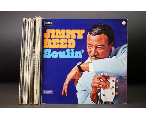 Vinyl - 21 original UK blues albums to include: Jimmy Reed - 2 albums (SSL 10221 &amp; SL 10091), Clifton Chenier (MHSP 4002)