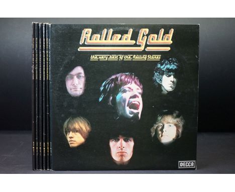 Vinyl - 6 copies of The Rolling Stones Rolled Gold LP.  Vg overall 