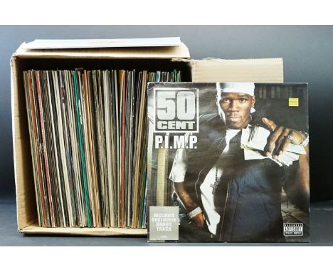 Vinyl - Approx 100 12" singles spanning genres including Hip Hop, R&amp;B, and various dance sub genres.  Includes test press