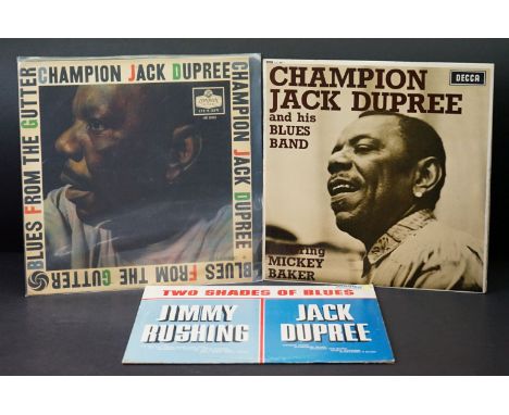 Vinyl - Blues - Champion Jack Dupree 3 albums to include: Champion Jack Dupree And His Blues Band Featuring Mickey Baker (Ori