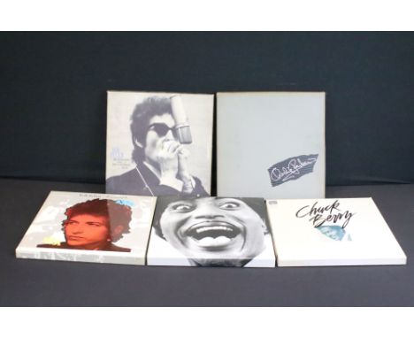 Vinyl / Cassettes / CD - 5 Box Sets to include Chuck Berry (CD), Bob Dylan x 2 (cassettes), Charlie Parker (Vinyl), Little Ri