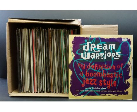 Vinyl - Approx 100 12" singles spanning genres including Hip Hop, R&amp;B, and various dance sub genres.  Includes test press