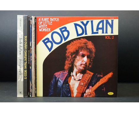 Vinyl - 9 Bob Dylan LPs and 2 box sets to include Gaslight Tapes, Biograph, A Rare Batch Of Little White Wonder Vol 2, Under 