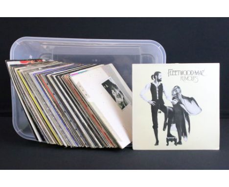 Vinyl - Over 50 Rock &amp; Pop LPs and 4 12" singles including Fleetwood Mac x 2, Groundhogs, The Kinks, Rolling Stones, The 