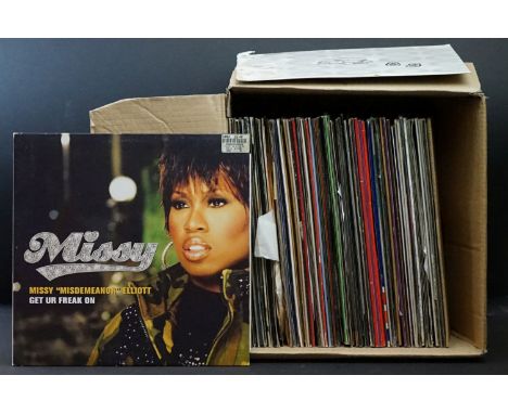 Vinyl - Approx 100 12" singles spanning genres including Hip Hop, R&amp;B, and various dance sub genres.  Includes test press