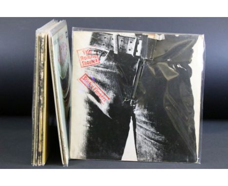 Vinyl - 9 Rolling Stones LPs to include Sticky Fingers, Let It Bleed, Goats Head Soup, Exile On Main Street, Milestones and o