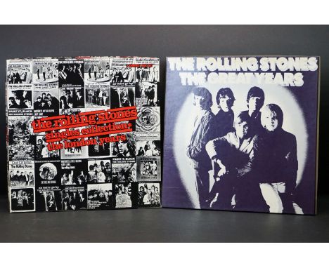 Vinyl / CD - 2 Rolling Stones box sets to include The Great Years and Singles Collection The London Years&nbsp; Vg