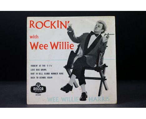 Vinyl - Wee Willie Harris – Rockin' With Wee Willie, original UK 1958 EP Tri-Centre, Decca Records DFE 6465. VG+ / VG+ 