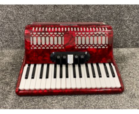 Diatonic button 15 bass accordion by gear4music in original carry case