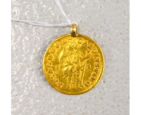 Dukat, Karl VI., Habsburg, 1726, Gold, geöstVs. Geharnischter König, Münzstätte K B, Rs. Gottesmutter auf Mondsichel, die Mün