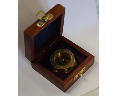 Cased reproduction compass