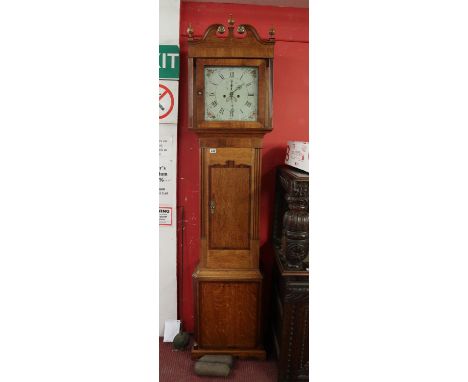 Long cased clock with 8 day movement