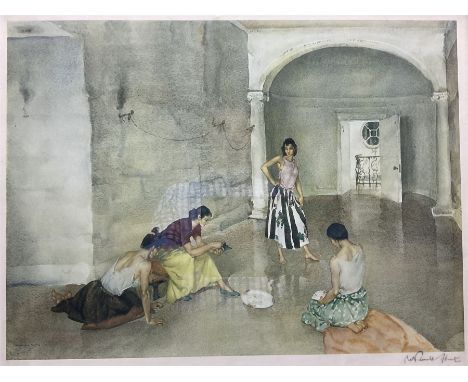 Sir William Russell Flint (Scottish 1880-1969): 'Los Cientos', limited edition print signed in pencil, with Fine Art Trade Gu