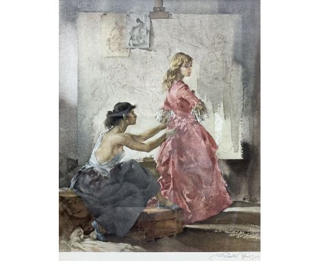 Sir William Russell Flint (Scottish 1880-1969): 'Two Models', limited edition print signed in pencil, with Fine Art Trade Gui
