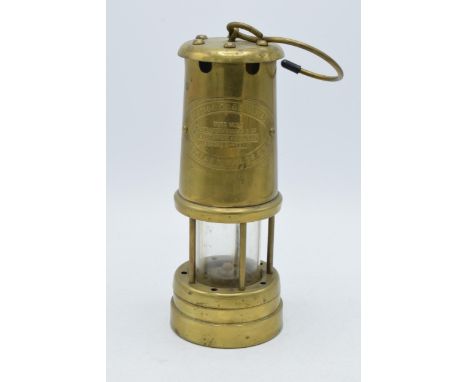 British Coal Mining Company Wales UK miners lamp,  23cm tall.  