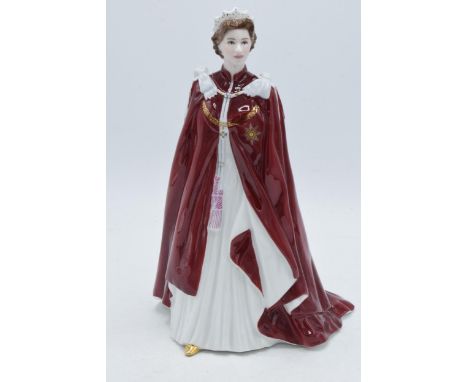 Royal Worcester figure Queens 80th Birthday 2006.  In good condition with no obvious damage or restoration.