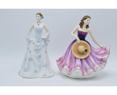 Boxed Royal Doulton figures to include Carolyn HN5405 and Silver HN5152 (2).  In good condition with no obvious damage or res
