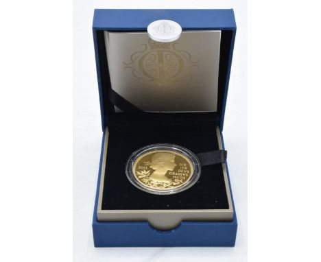 Boxed Royal Mint The Queen's Diamond Jubilee £5 coin, 28.28 grams sterling silver, boxed with COA.  