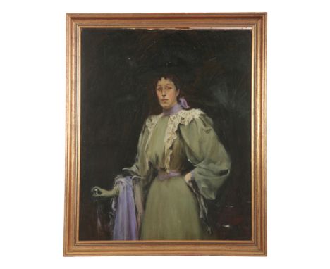 MANNER OF PHILIP DE LASZLO (1869-1937) A portrait of a lady oil on board, 72cm x 58cm 