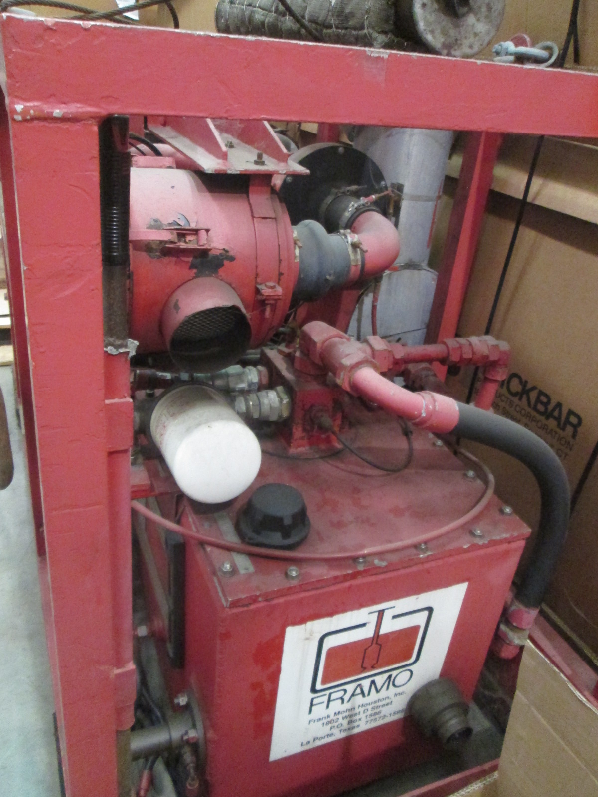 FRAMO BOOM WINCH HYDRAULIC POWER PACK WITH CUMMINS 152 HP DIESEL ENGINE ID 400048