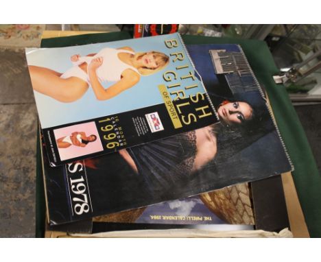 FOUR VINTAGE CALENDARS COMPRISING BRITISH GIRLS OF SPORT 1994, WORLD BEATERS DUNLOP 1978, PIRELLI CALENDAR 1984 AND PIRELLI '