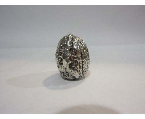 A silver model of a walnut, stamped Tekform 925