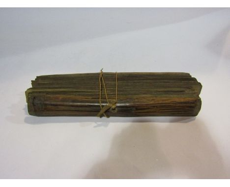 An 18th Century Javanese Muslim palm leaf manuscript mystical text, accompanied by a letter from the British Museum 