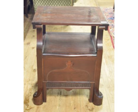 A mahogany commode chair 
