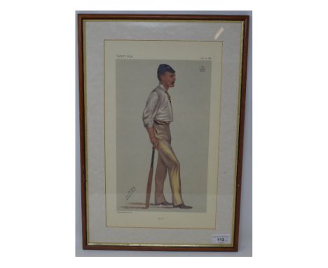 A set of six Vanity Fair Spy cricketing prints, a John R Skeaping print of a matador, signed in pencil, and two other prints 