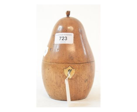 A tea caddy, in the form of a pear, 17 cm highModern 