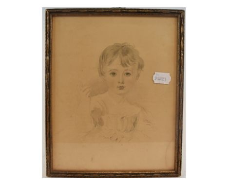 English school, 19th century, a half length portrait of a young girl, 27 x 21 cm, four others by the same, Arthur Bradbury, a