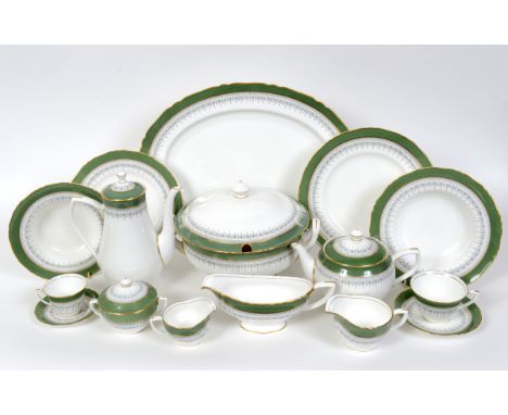 An extensive Royal Worcester Regency pattern tea, dinner and coffee service See illustration 
