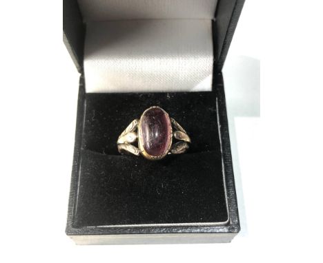 Antique gold gem set ring 4.3g 